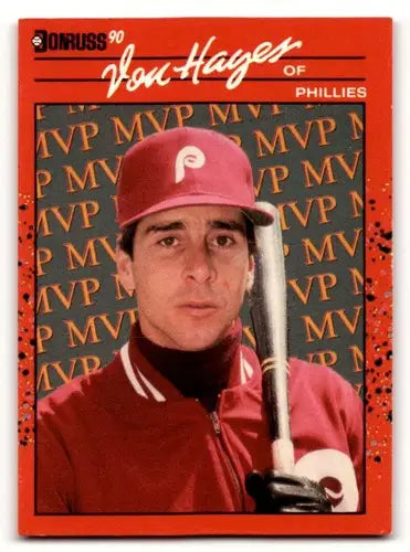 1990 Donruss #BC-25 Von Hayes Philadelphia Phillies Baseball Cards E ID:56227 - Baseball Card Single