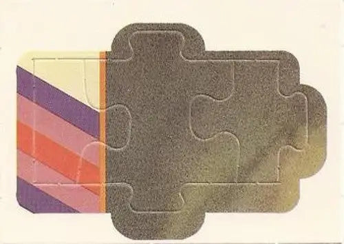 Yastrzemski puzzle with colorful stripes, original gloss, part of Donruss Carl Yastrzemski collection