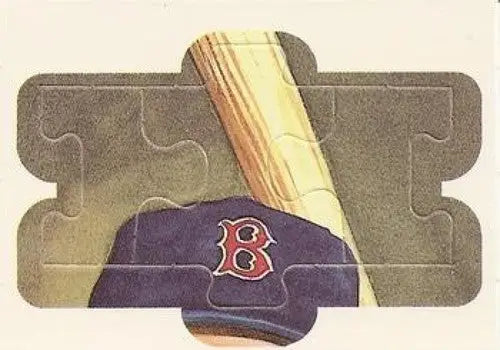 Boston Red Sox Yastrzemski puzzle piece from Donruss Carl Yastrzemski puzzle set