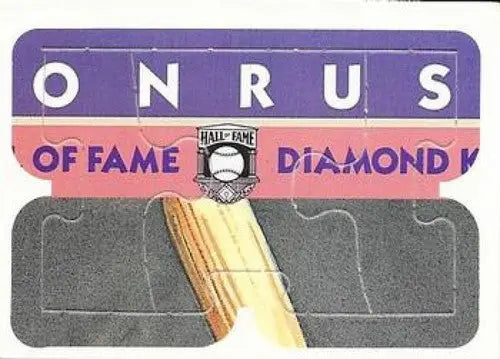 Original gloss Baseball card puzzle piece with Hall of Fame logo for Donruss Carl Yastrzemski