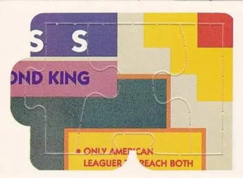 Original gloss Donruss Carl Yastrzemski puzzle piece card for Yastrzemski puzzle collection