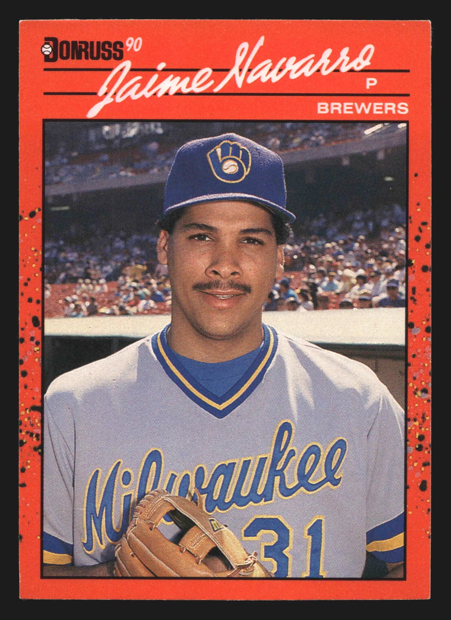 1990 Donruss Jaime Navarro #640 Milwaukee Brewers - Baseball Card Single