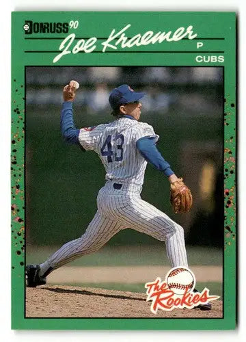Original gloss Joe Kraemer baseball card from 1990 Donruss The Rookies NRMT-MT