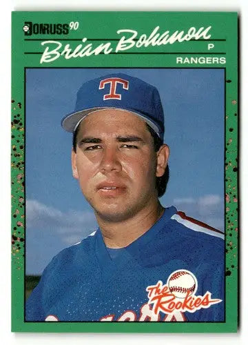 Brian Bohanon baseball card with original gloss from 1990 Donruss The Rookies