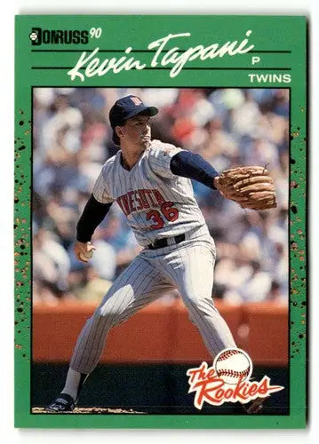 Kevin Tapani baseball card from 1990 Donruss The Rookies original gloss Kevin Tapani NRMT-MT
