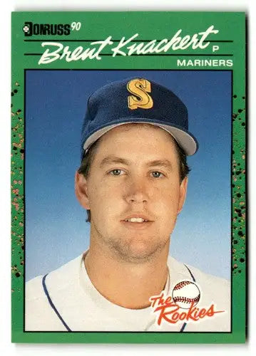 Brent Knackert 1990 Donruss The Rookies baseball card with original gloss simply sandoval