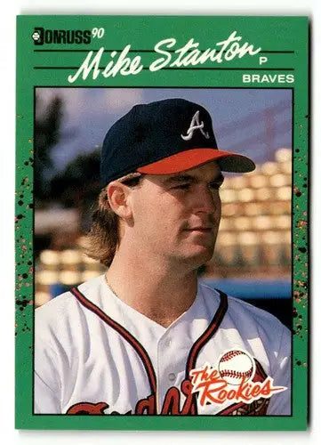1990 Donruss The Rookies Mike Stanton baseball card with original gloss