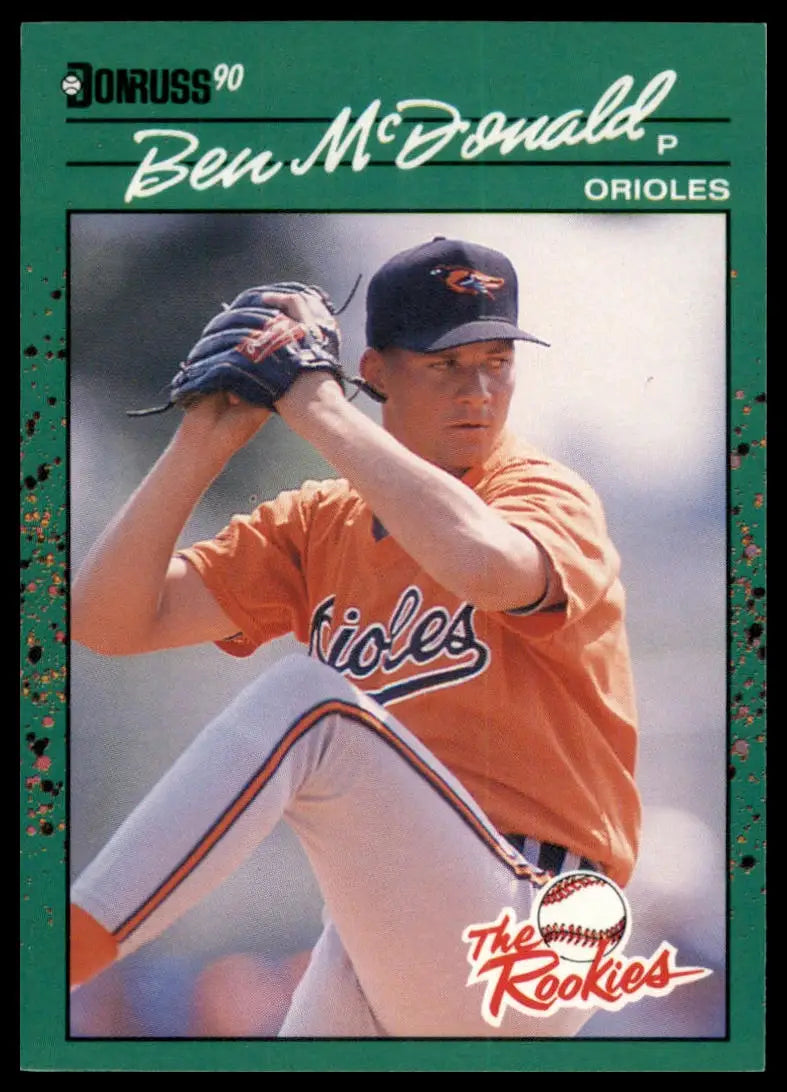 1990 Donruss The Rookies Ben McDonald 30 Baltimore Orioles NM - Baseball Card Single