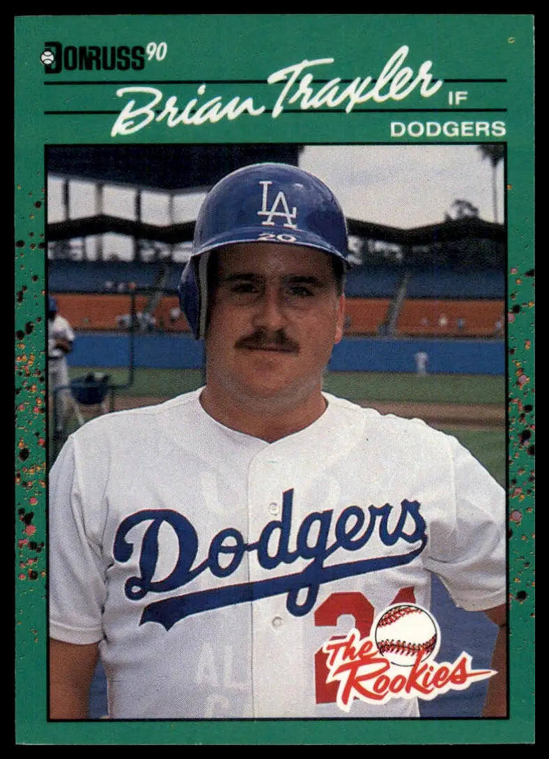 1990 Donruss The Rookies Brian Traxler 38 Los Angeles Dodgers NM - Baseball Card Single