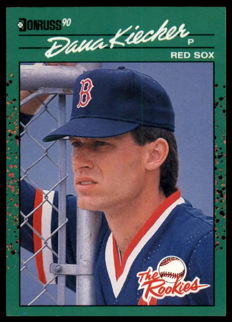 1990 Donruss The Rookies Dana Kiecker 28 Boston Red Sox NM - Baseball Card Single