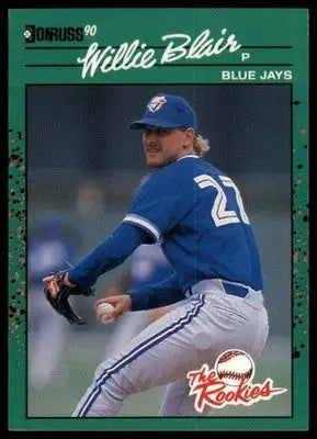 1990 Donruss The Rookies Willie Blair 29 Toronto Blue Jays NM - Baseball Card Single