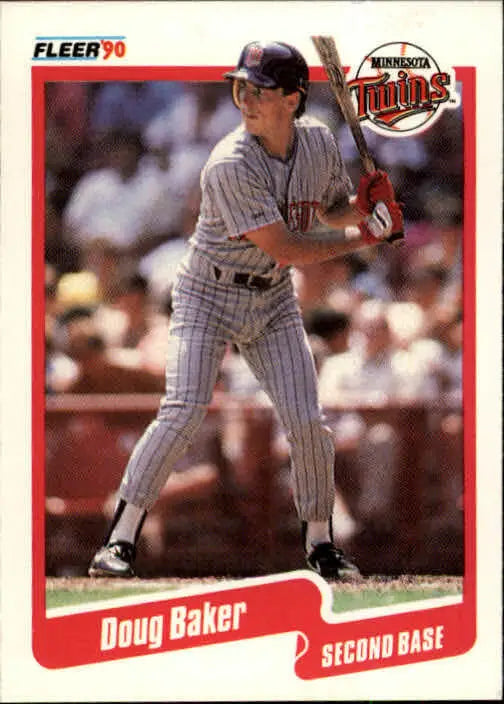 1990 Doug Baker Fleer Baseball Card #368 - Baseball Card Single