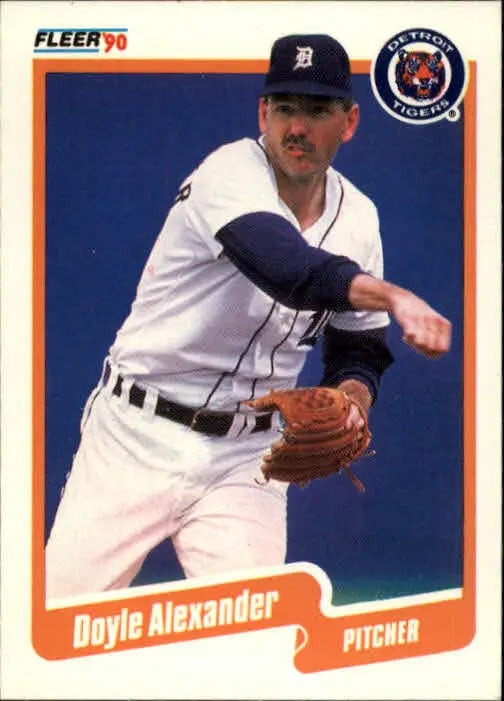 1990 Doyle Alexander Fleer Baseball Card #599 - Baseball Card Single