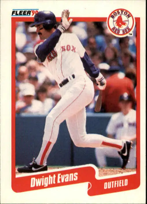 1990 Dwight Evans Fleer Baseball Card #274