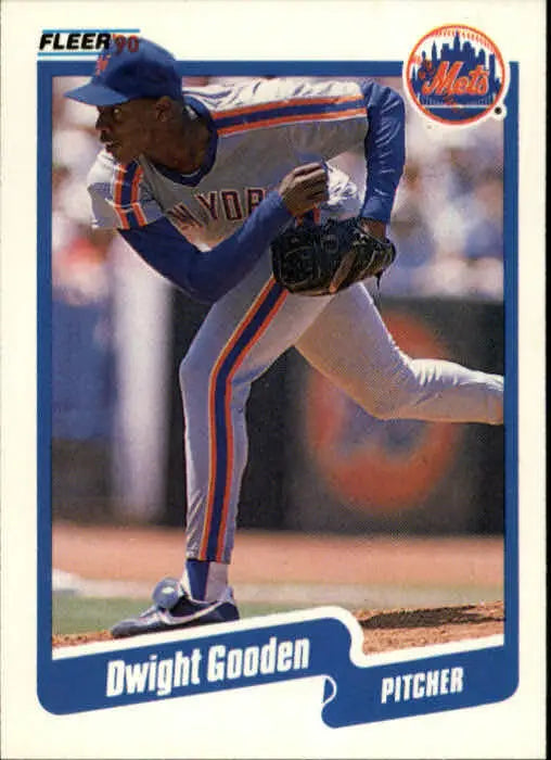 1990 Dwight Gooden Fleer Baseball Card #204 - Baseball Card Single