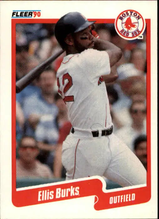 1990 Ellis Burks Fleer Baseball Card #269