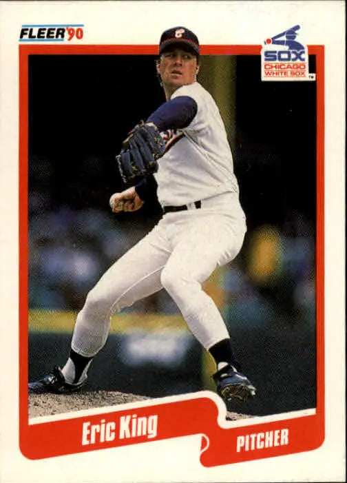1990 Eric King Fleer Baseball Card #537 - Baseball Card Single