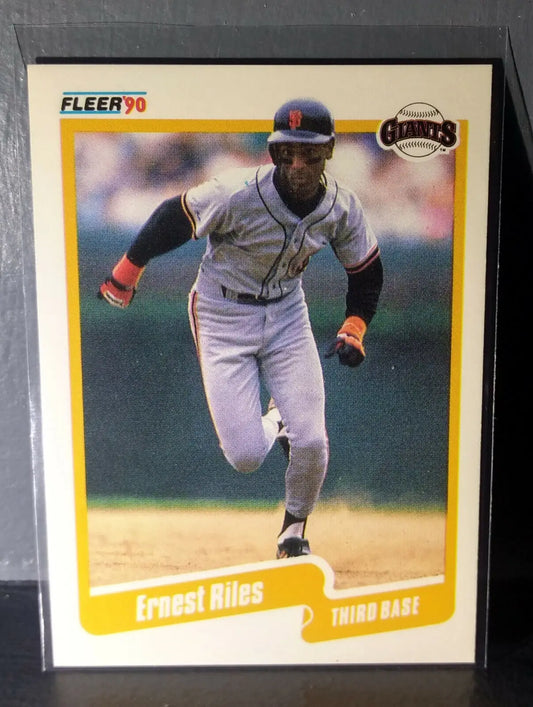 1990 Ernest Riles Fleer Baseball Card #69 - Baseball Card Single