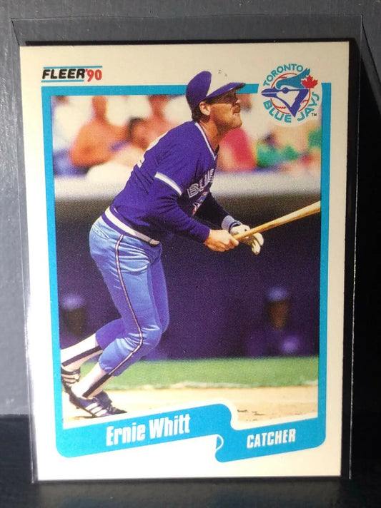 1990 Ernie Whitt Fleer Baseball Card #97 - Baseball Card Single