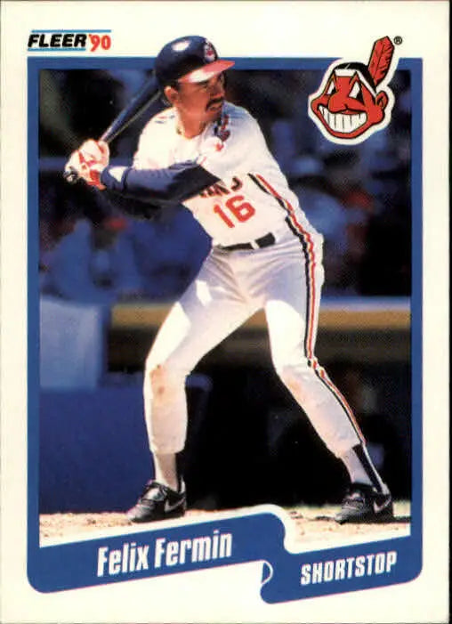 1990 Felix Fermin Fleer Baseball Card #492