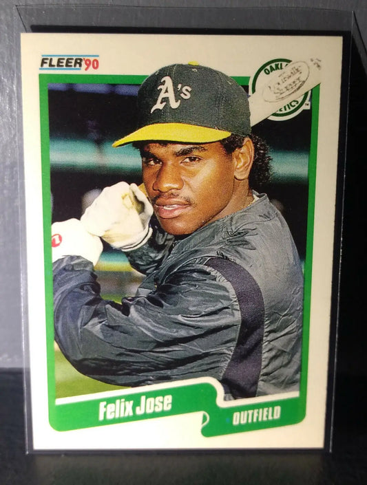 1990 Felix Jose Fleer Baseball Card #13 - Baseball Card Single