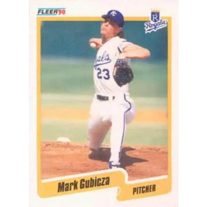 1990 Fleer #109 Mark Gubicza NM-MT Kansas City Royals Baseball Card - Baseball Card Single