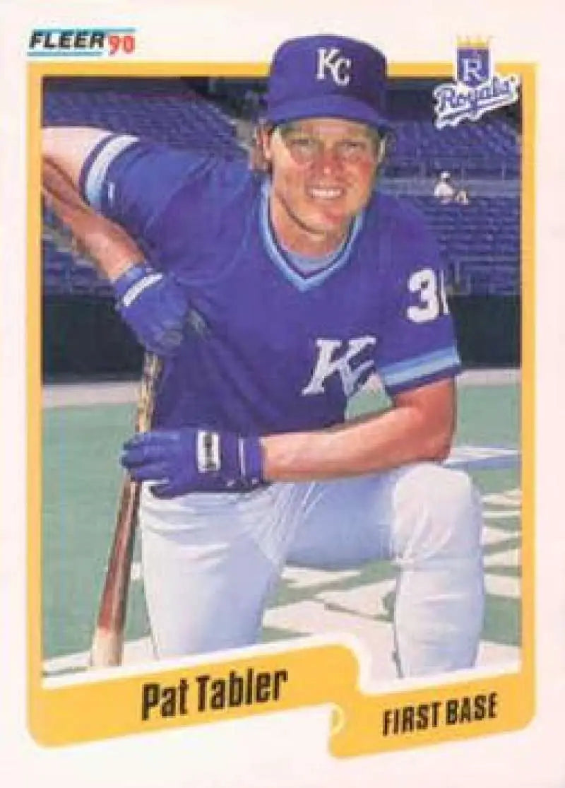 1990 Fleer #119 Pat Tabler NM-MT Kansas City Royals Baseball Card - Baseball Card Single