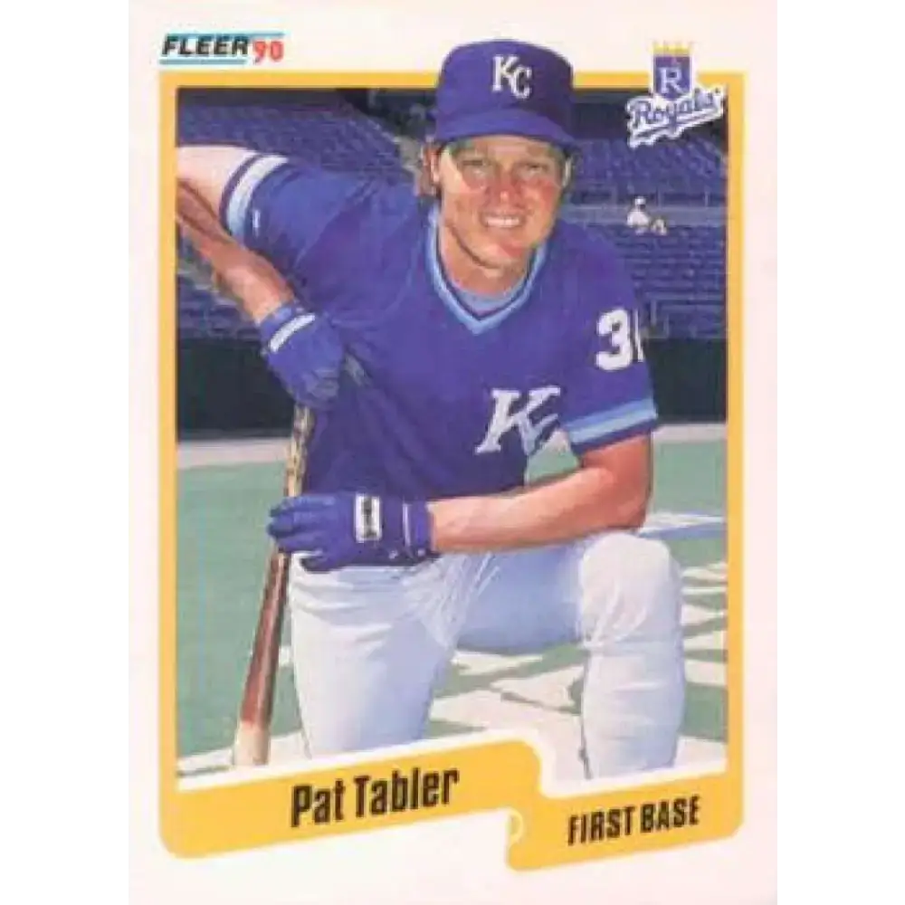 1990 Fleer #119 Pat Tabler NM-MT Kansas City Royals Baseball Card - Baseball Card Single