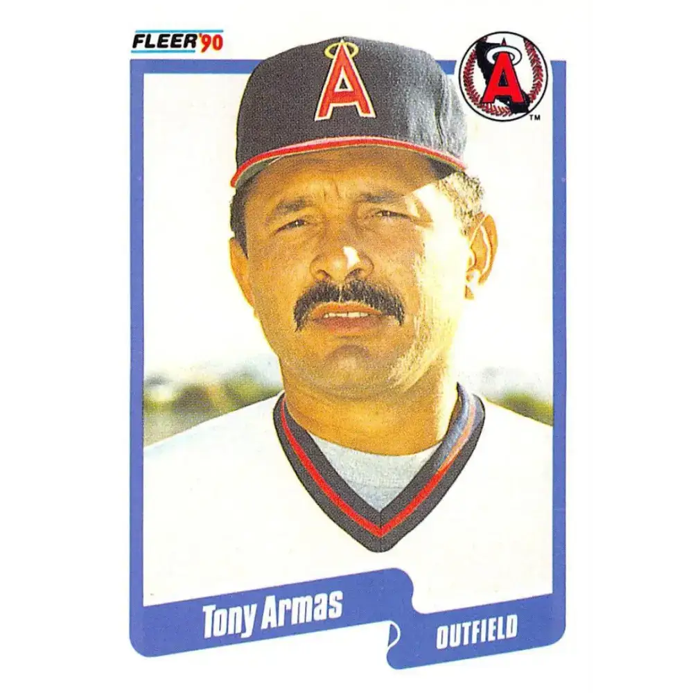 1990 Fleer #126 Tony Armas NM-MT California Angels Baseball Card - Baseball Card Single