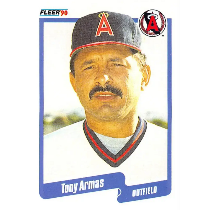 1990 Fleer #126 Tony Armas NM-MT California Angels Baseball Card - Baseball Card Single