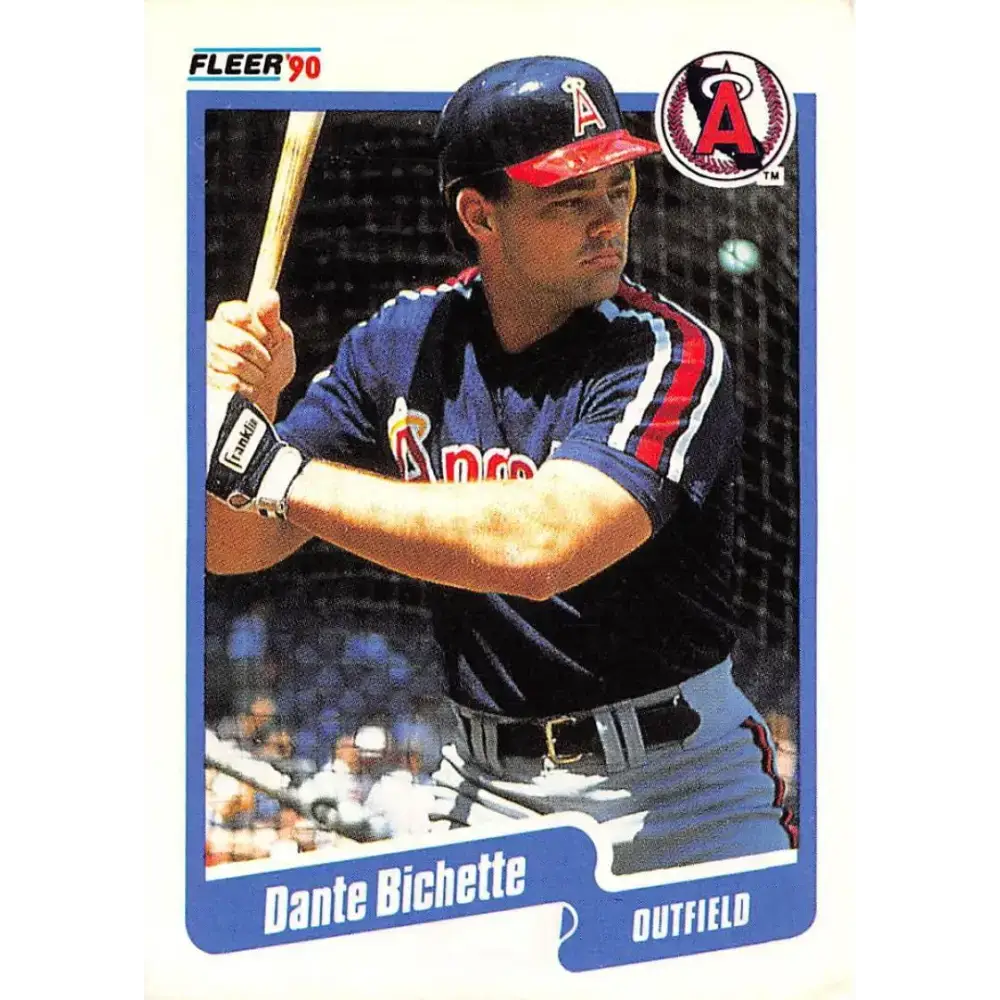 1990 Fleer #127 Dante Bichette NM-MT California Angels Baseball Card - Baseball Card Single