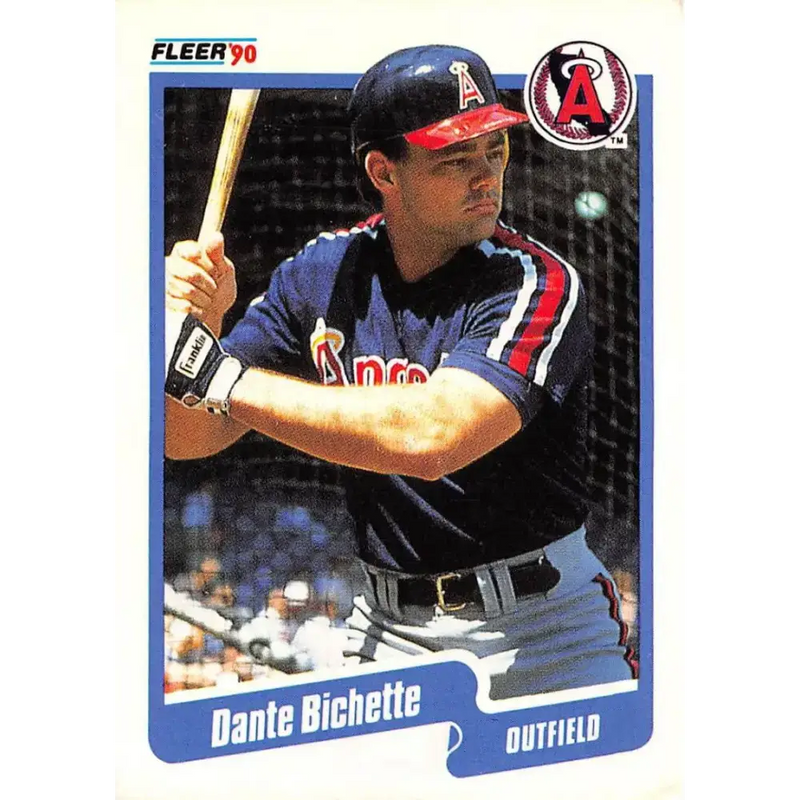 1990 Fleer #127 Dante Bichette NM-MT California Angels Baseball Card - Baseball Card Single