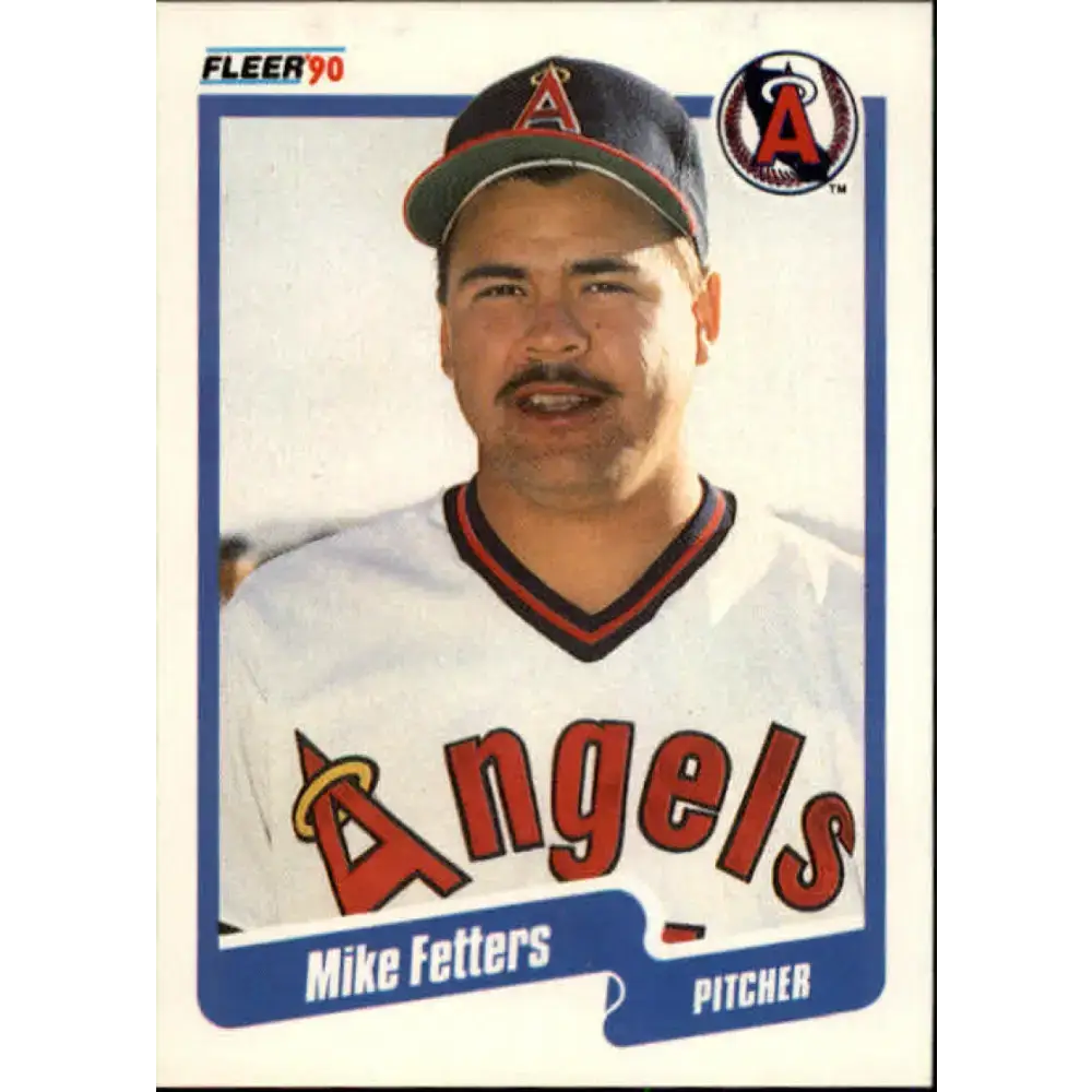 1990 Fleer #131 Mike Fetters NM-MT RC Rookie California Angels Baseball Card - Baseball Card Single