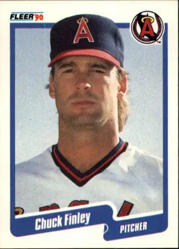 1990 Fleer #132 Chuck Finley NM-MT Angels ID:3611 - Baseball Card Single