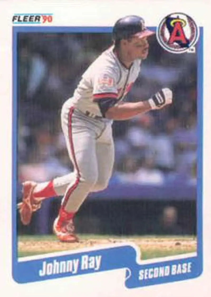 1990 Fleer #143 Johnny Ray NM-MT California Angels Baseball Card - Baseball Card Single