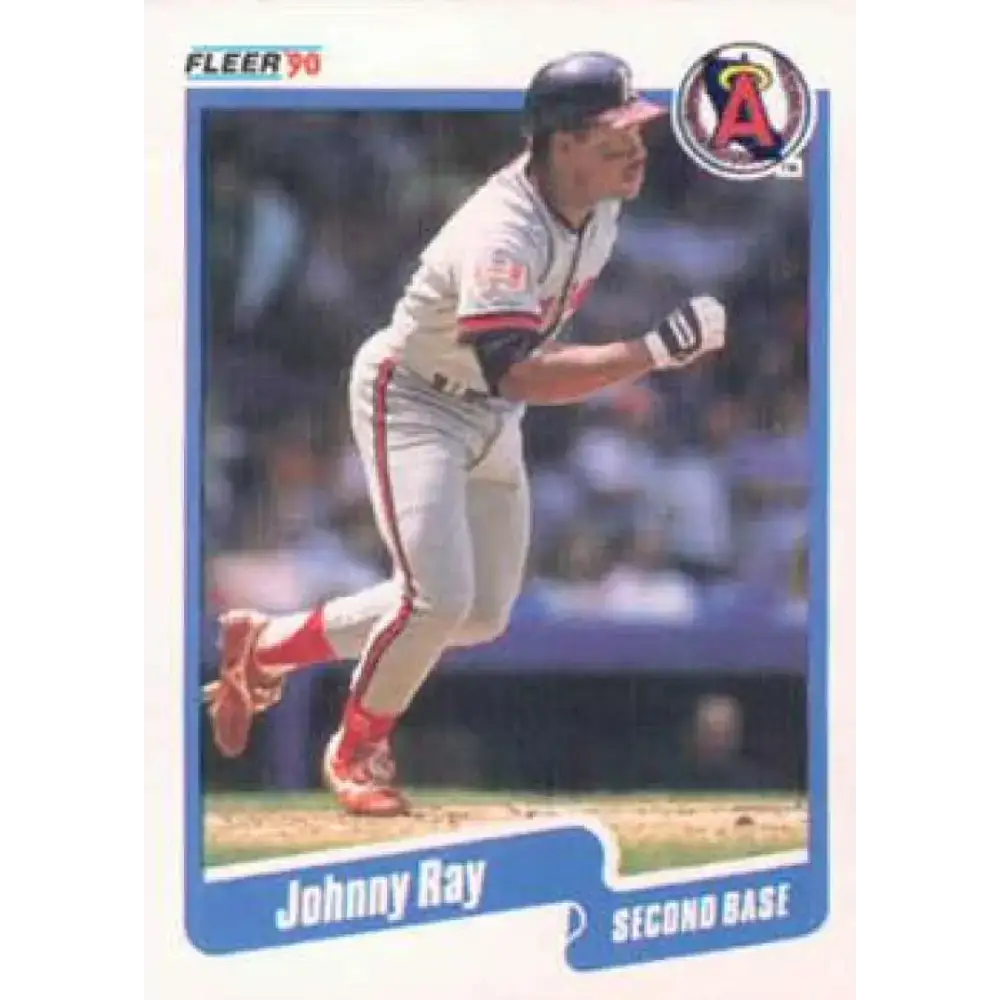 1990 Fleer #143 Johnny Ray NM-MT California Angels Baseball Card - Baseball Card Single