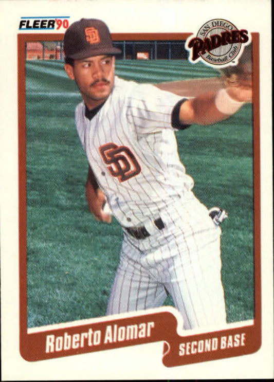 1990 Fleer #149 Roberto Alomar NM-MT San Diego Padres Baseball Card - Baseball Card Single