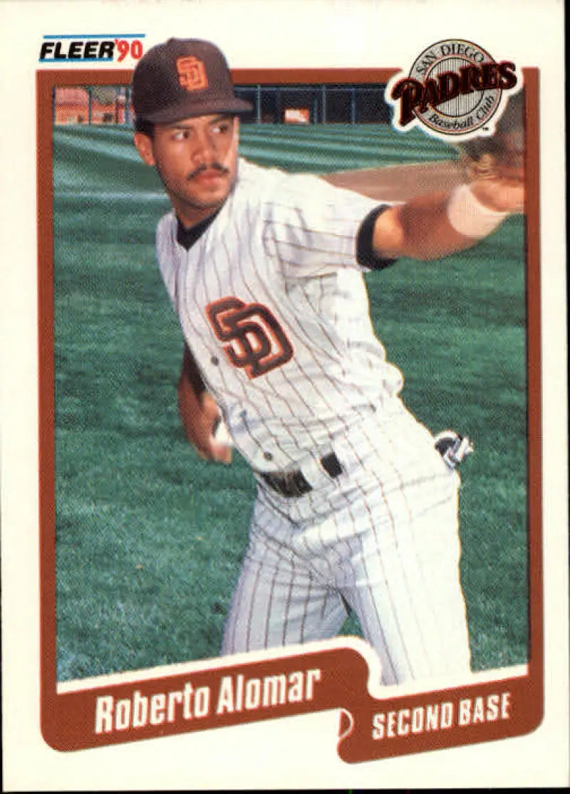 1990 Fleer #149 Roberto Alomar NM-MT San Diego Padres Baseball Card - Baseball Card Single