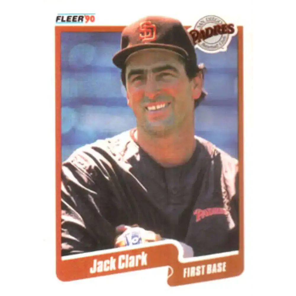 1990 Fleer #152 Jack Clark NM-MT San Diego Padres Baseball Card - Baseball Card Single
