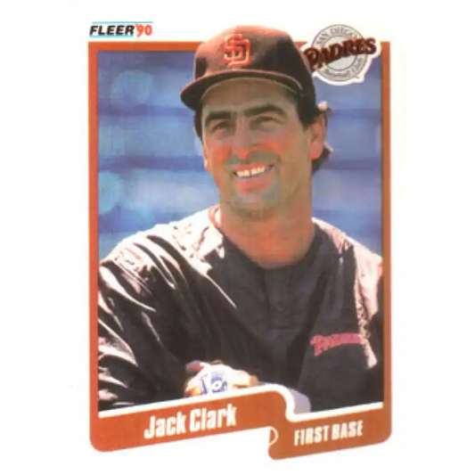1990 Fleer #152 Jack Clark NM-MT San Diego Padres Baseball Card - Baseball Card Single