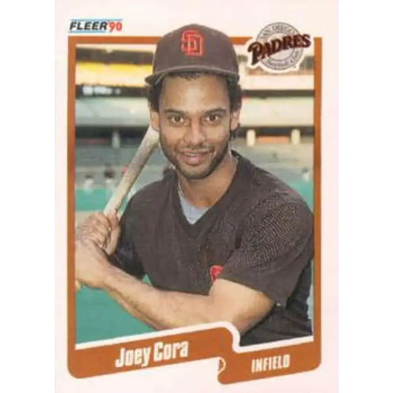 1990 Fleer #154 Joey Cora NM-MT San Diego Padres Baseball Card - Baseball Card Single