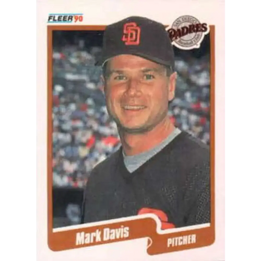 1990 Fleer #155 Mark Davis NM-MT San Diego Padres Baseball Card - Baseball Card Single