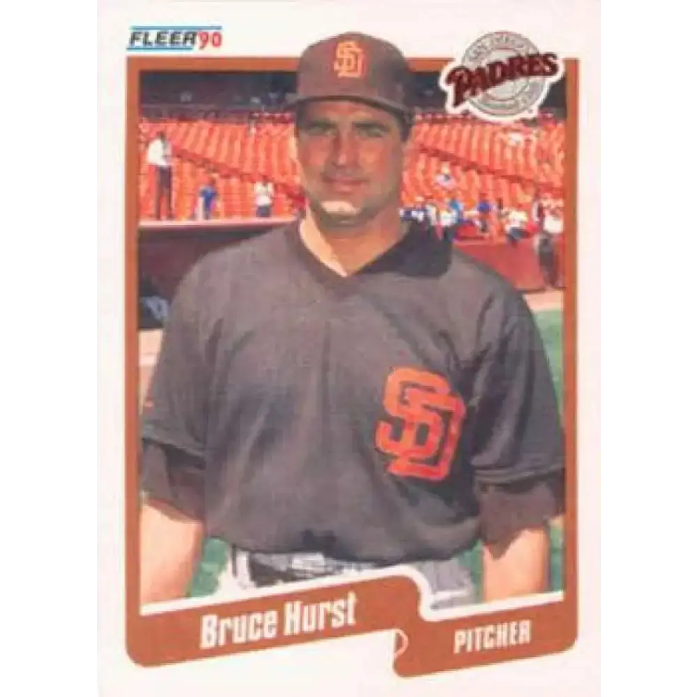 1990 Fleer #159 Bruce Hurst NM-MT San Diego Padres Baseball Card - Baseball Card Single