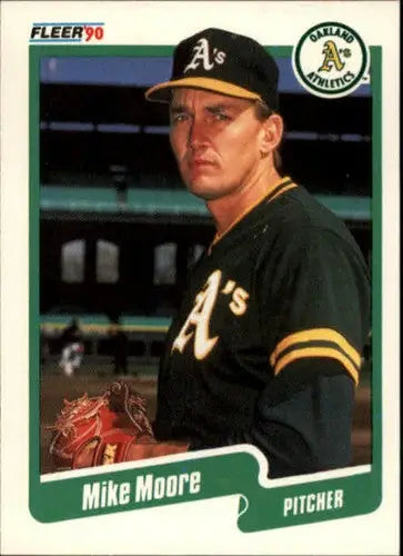1990 Fleer #16 Mike Moore NM-MT Athletics ID:3595 - Baseball Card Single