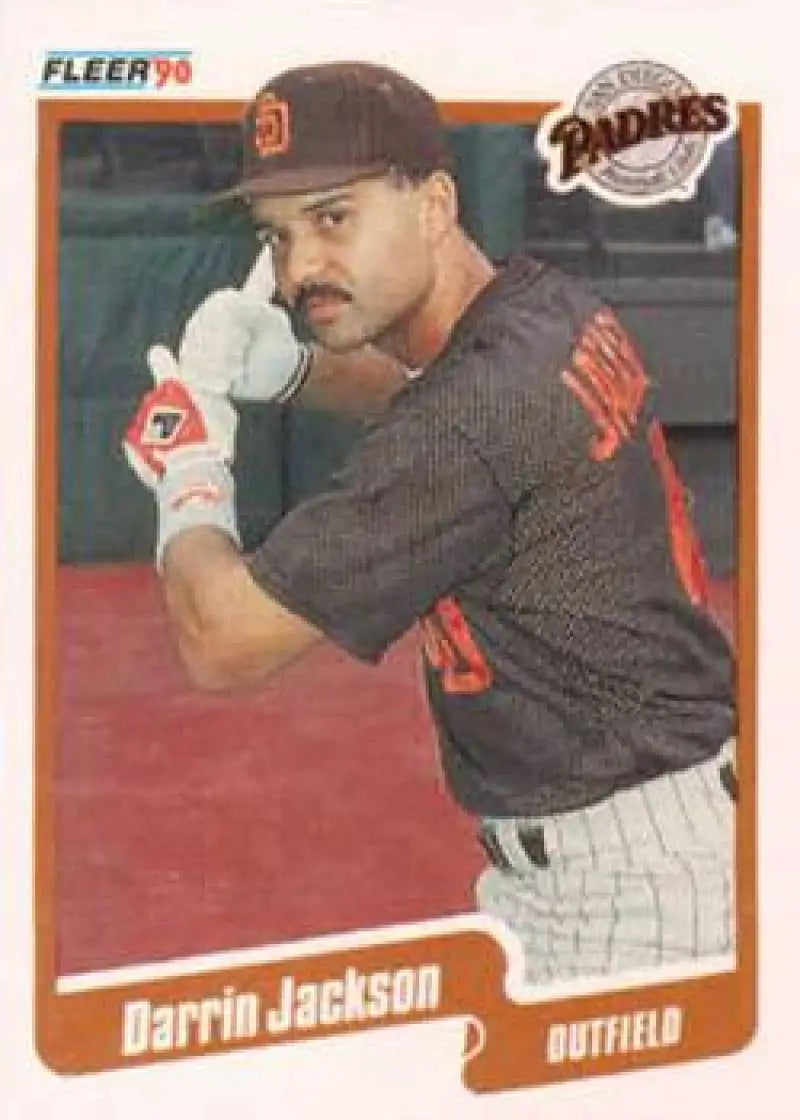 1990 Fleer #160 Darrin Jackson NM-MT San Diego Padres Baseball Card - Baseball Card Single