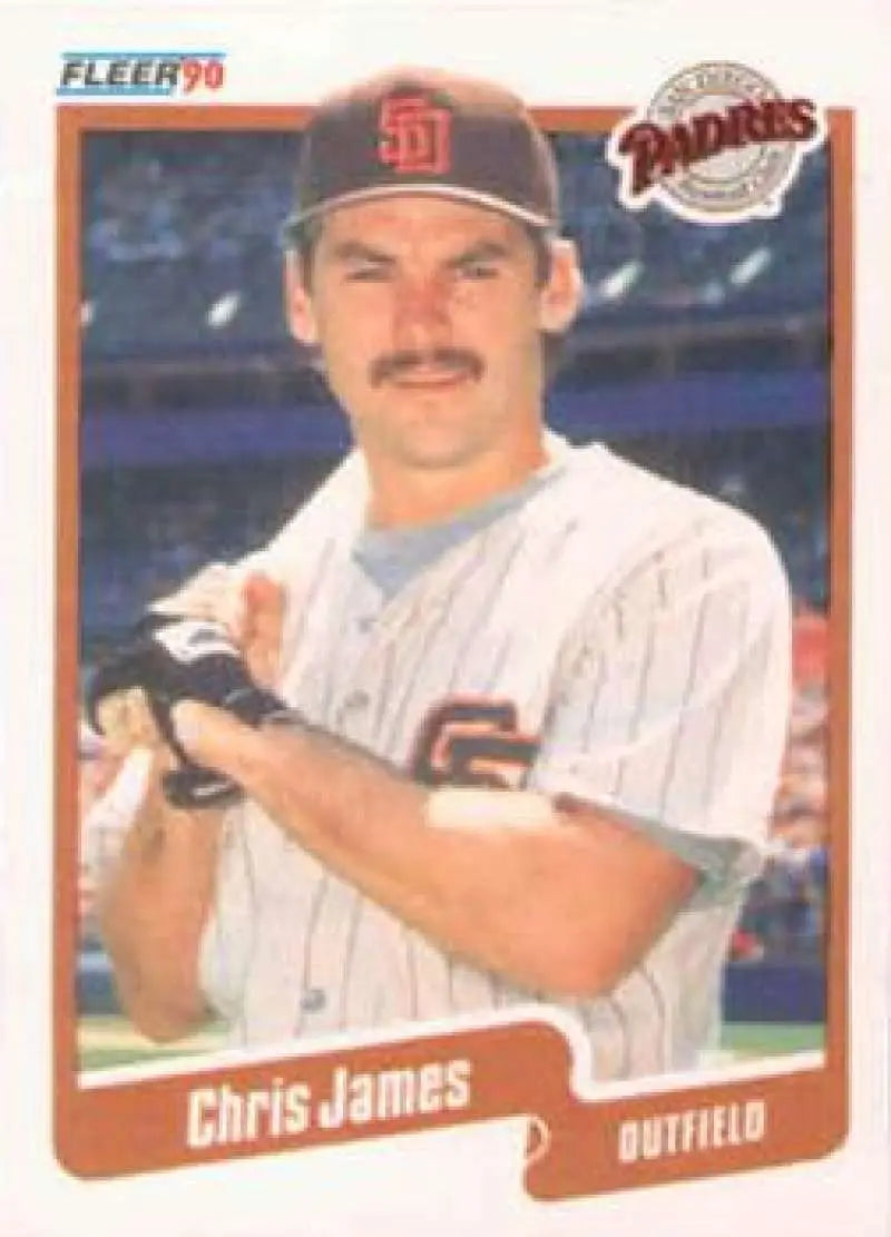 1990 Fleer #161 Chris James NM-MT San Diego Padres Baseball Card