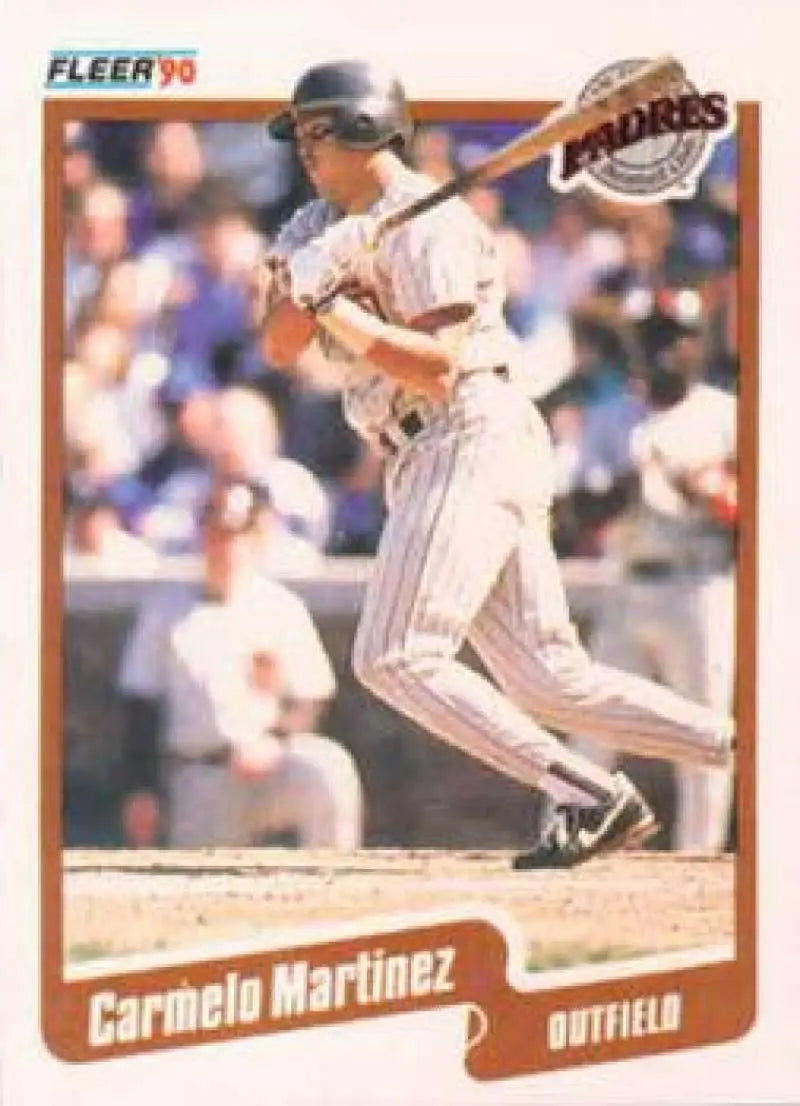 1990 Fleer #162 Carmelo Martinez NM-MT San Diego Padres Baseball Card - Baseball Card Single