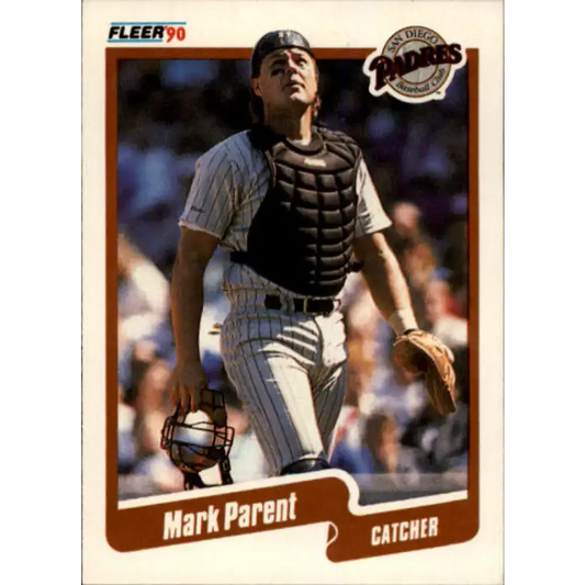 1990 Fleer #164 Mark Parent NM-MT San Diego Padres Baseball Card - Baseball Card Single