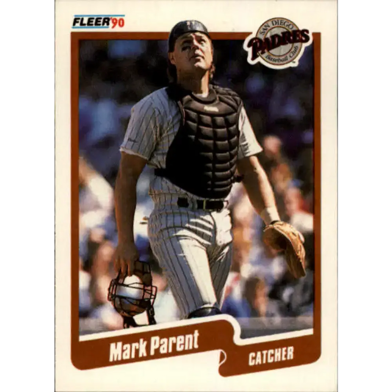1990 Fleer #164 Mark Parent NM-MT San Diego Padres Baseball Card - Baseball Card Single