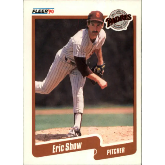 1990 Fleer #169 Eric Show NM-MT San Diego Padres Baseball Card - Baseball Card Single